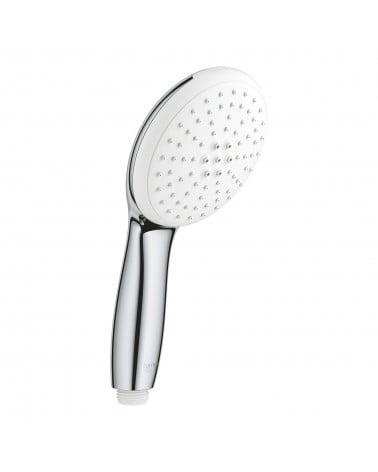 CHUVEIRO DE MÃO CROMADO E BRANCO GROHE TEMPESTA
