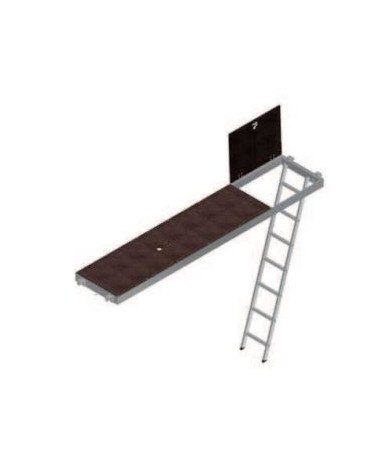 AND.PLATAFORMA ALUMINIO/MADEIRA C/ALCAPAO R75 2.5MT