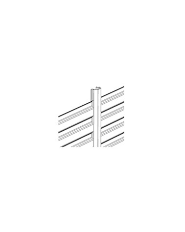 PRUMO "H" P/CHAPA OBRA 2,5 MT