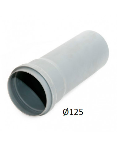 PVC TUBO 125 DIN 3 MT 4KG