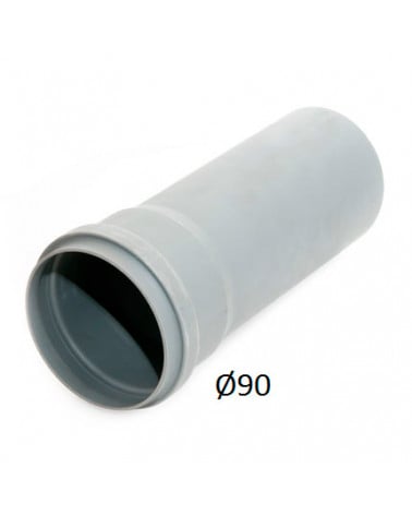 PVC TUBO 90 DIN 3 MT 4KG