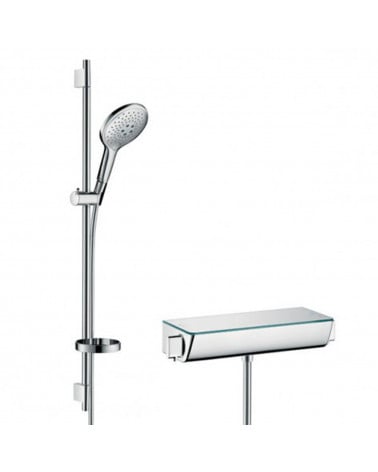 RAMPA DE DUCHE COM CHUVEIRO CROMADO 90 CM HANSGROHE
