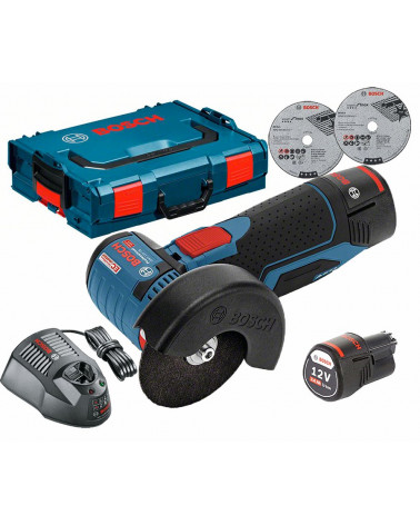 BOSCH MINI-REBARB. 2 BATERIAS 3AH 12V-76 MM