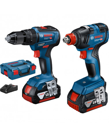 BOSCH KIT BERBEQ.18V-55+APAR.IMP.GDX 18V-200+2 BAT.4AH+CARR.
