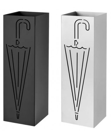 UNI PORTA GUARDA CHUVAS QUADRADO 16X16X49CM METAL