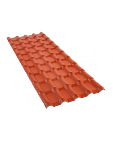 PAINEL IMITAÇÃO TELHA TERRACOTA EM PVC 2.3MM (1.04X2.19M)