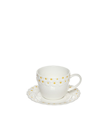 CASA PORCELANA CONJ. 6 CHAVENAS CHA MARGARIDAS 24697