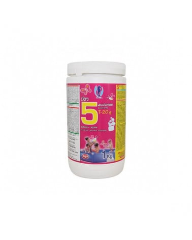 HIP CLORO 5 ACOES 1 KG.