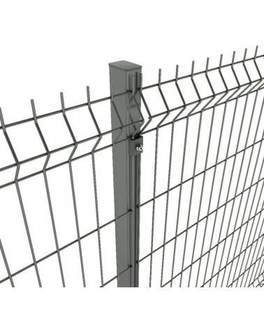 PAINEL METÁLICO VEDAÇÃO JARDIM CINZA 250X103 CM
