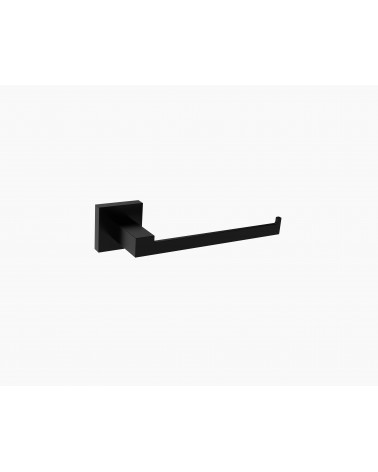 PORTA ROLOS PAREDE PRETO MATE FUSION 19.5 CM