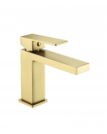 TORNEIRA LAVATÓRIO DOURADO ESCOVADO COZY CRETA