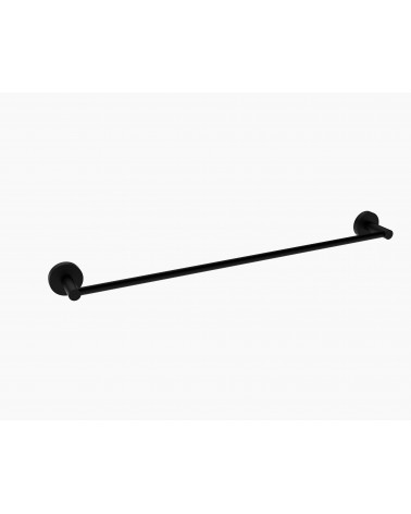TOALHEIRO PAREDE PRETO MATE FLOW 60 CM