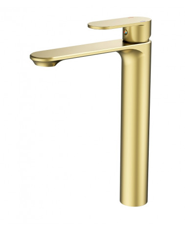 TORNEIRA LAVATÓRIO DOURADO ESCOVADO COZY MILOS