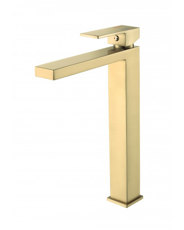 TORNEIRA LAVATÓRIO DOURADO ESCOVADO COZY CRETA
