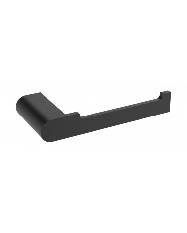 PORTA ROLOS PAREDE PRETO MATE LUXE 16 CM