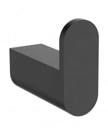 CABIDE PAREDE PRETO MATE LUXE 6 CM