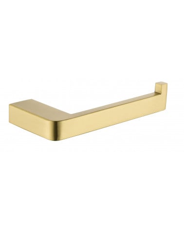 PORTA ROLOS PAREDE DOURADO ESCOVADO GLOW 16 CM