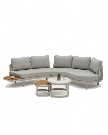 CONJ. JARDIM ZENITH SOFA MULTIF. + MESA ALUM. CZ. CLARO