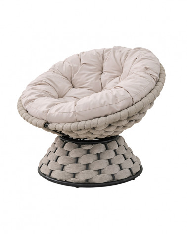 CADEIRA JARDIM DUNA RELAX C/ALMOFADA 56X64X78CM CZ CLARO