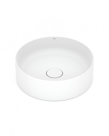 LAVATÓRIO POUSAR ROCA TERRA REDONDO BRANCO 39X39X13 CM