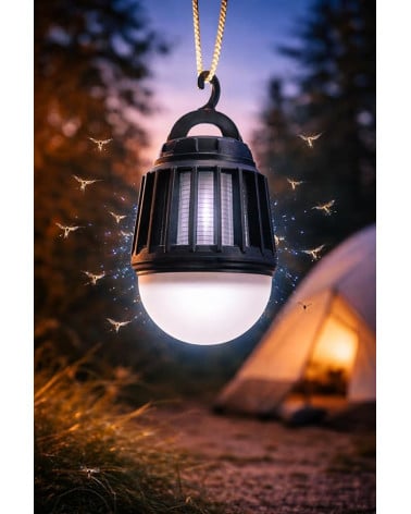 LÂMPADA ANTI-MOSQUITOS EXTERIOR LED 8.8 PRETO