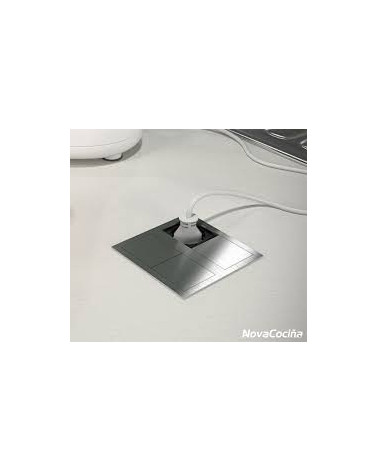 TOMADA ENERGY BOX VERSAHIT INOX CEPILLADO