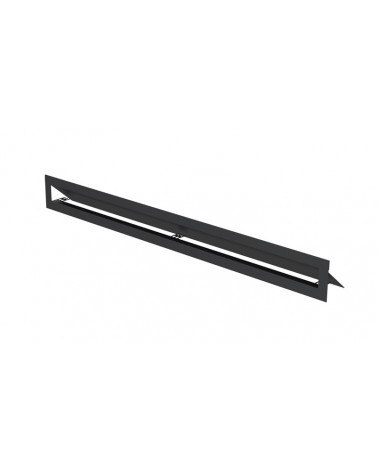 GRELHA DE VENTILACAO SIMPLES 80*8 PRETA