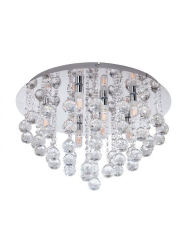 EGLO PLAFOND 8 G9 320LM 3000K CROM./CRISTAL ALMONTE 97699