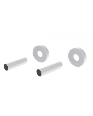 KIT ( ESPELHO + PONTEIRA) COBRE TUBOS BRANCO