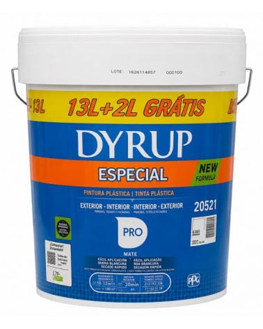 TINTA PLASTICA ESPECIAL BRANCO TINTÁVEL 13+2L