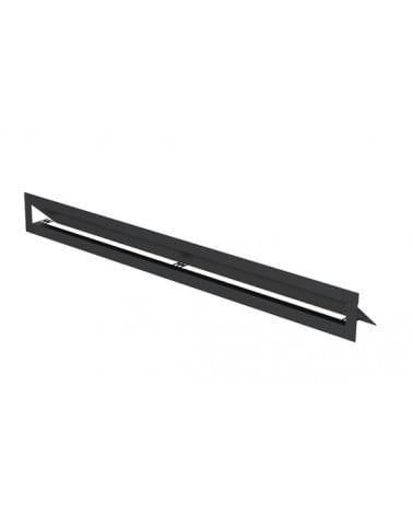 GRELHA DE VENTILACAO SIMPLES 40*8 PRETA