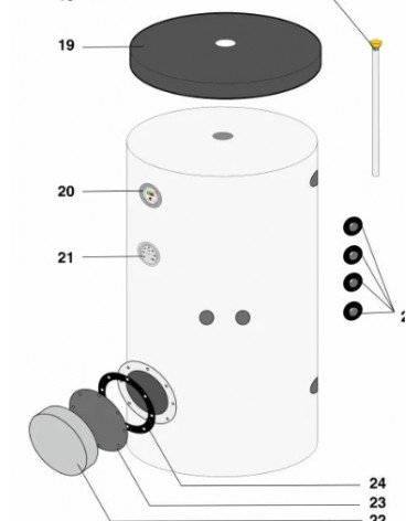 BAXI TUBO SUPERIOR IDA-RETORNO FST
