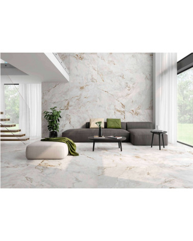REVESTIMENTO CERÂMICA MÁRMORE BRANCO POLIDO 120X280 CM