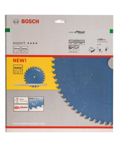 BOSCH DISCO EXPERT MADEIRA 250X30X2.5MM 80 DENTES