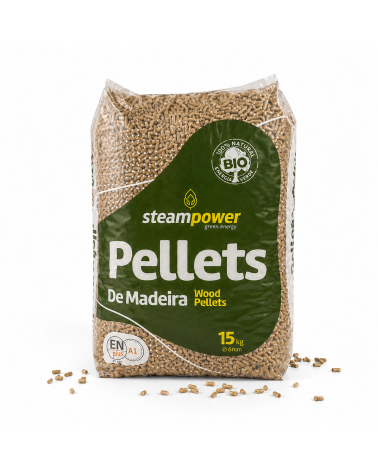 PELLETS DE MADEIRA 15 KG 