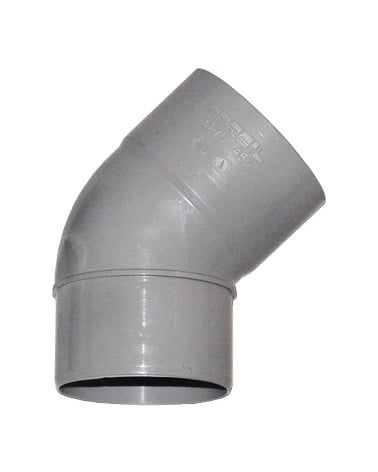 PVC CURVA 110 UNI 45º
