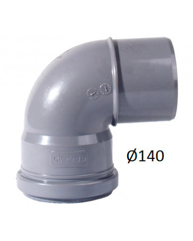 PVC CURVA 140 DIN 90º