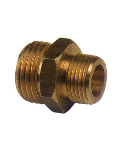 CASQUILHO LATÃO 1/2X3/8 MACHO - MACHO