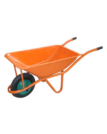 CARRO MAO ESTREITO RODA PNEUMATICA LARANJA/VERMELHO