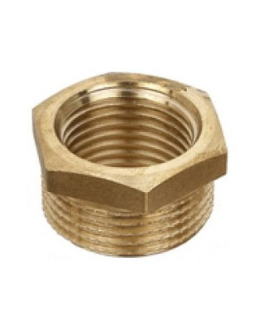 PORCA LATÃO 1/2X3/8 MACHO / FÊMEA