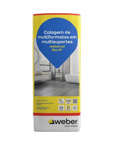 WEBERCOL FLEX M+ BRANCO 25 KG