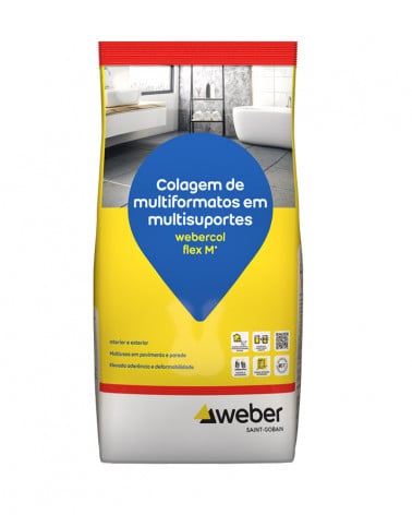 WEBERCOL FLEX M+ CINZA 25 KG