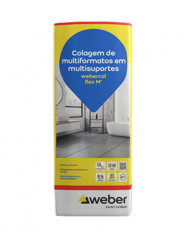 WEBERCOL FLEX M+ CINZA 25 KG