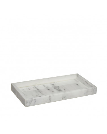 CASA TABULEIRO 30X15CM MARMORE BRANCO 55391